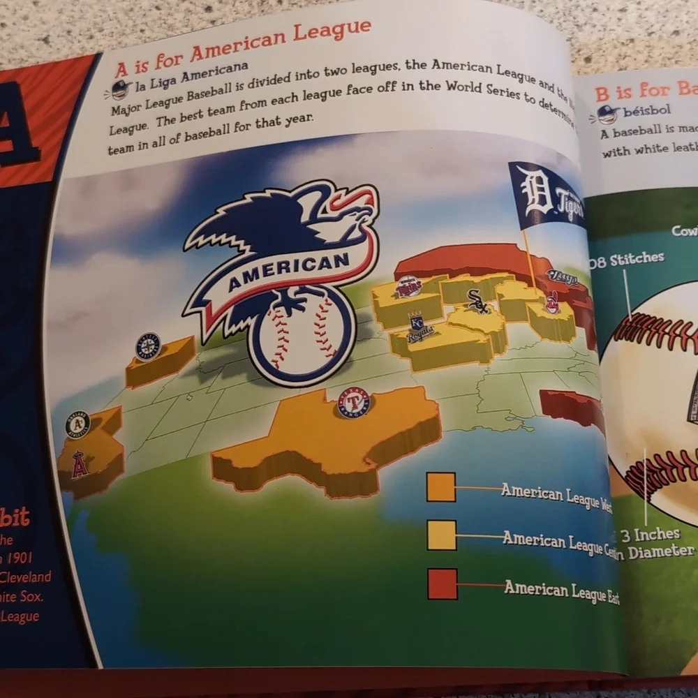 The ABC's of Detroit Tigers Baseball Hard Cover Book
